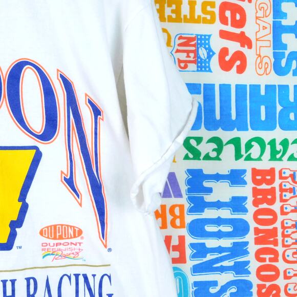 Vintage Jeff Gordon Ringer T Shirt Size L Chase Authentics Spellout 1997 - Picture 6 of 7